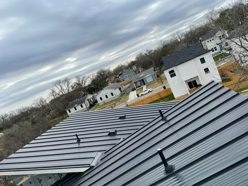 Standing seam metal roof panels with vents for Skylight Repair in Bellmawr